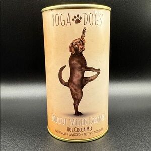 Yoga Dogs Soulful Salted Caramel Hot Cocoa Mix 7 oz Canister